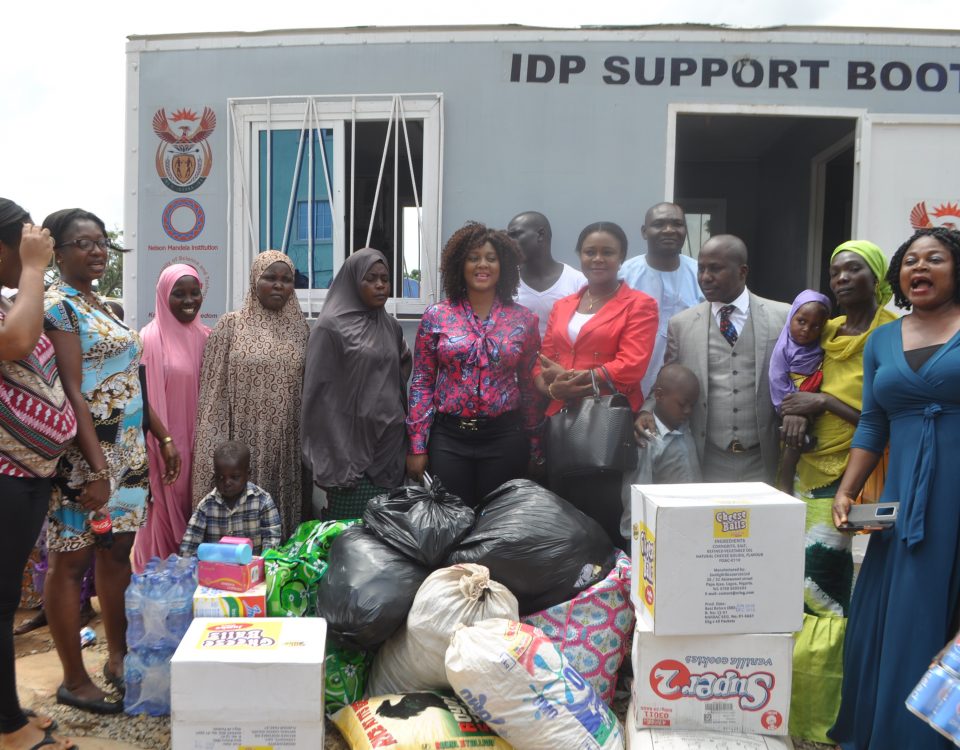 Steve Azaiki visits IDP Camp Abuja